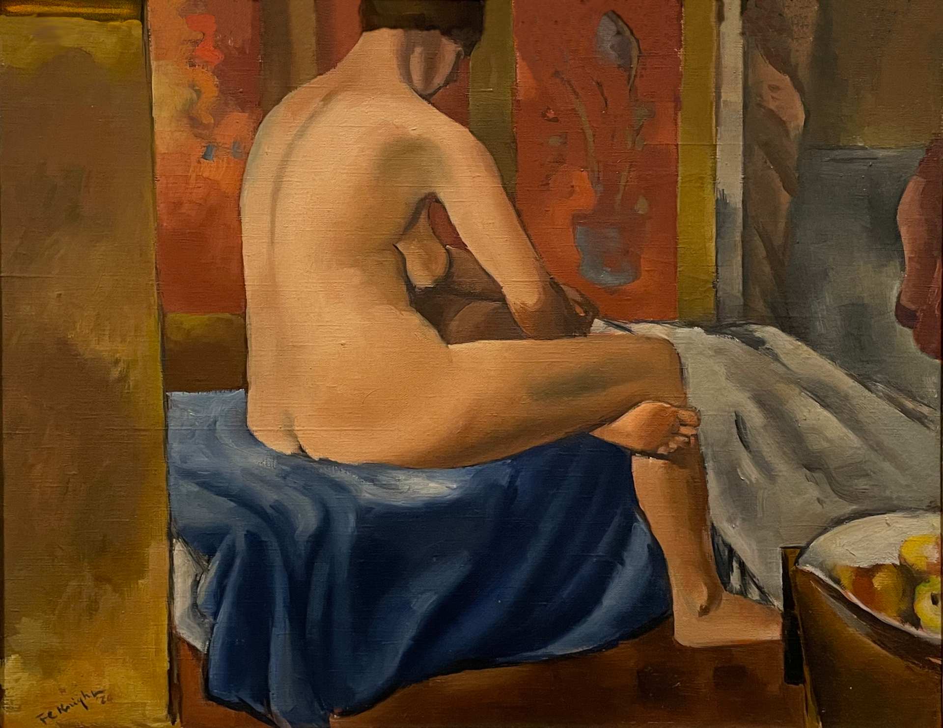 Nude on Bed with Still Life (2)