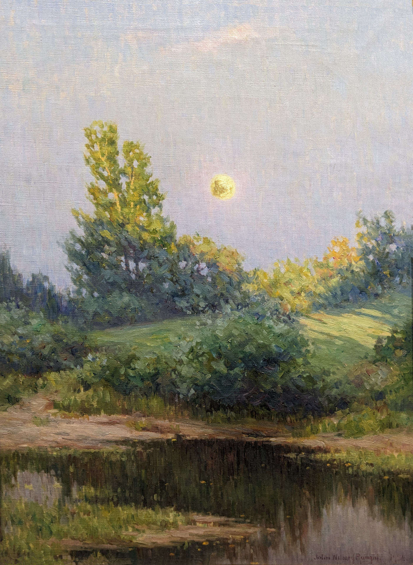 Landscape with Sun and Pond 70.2 John Willard Raught
